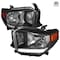 Spec-D Tuning 14-16 Toyota Tundra Headlights Set - Black With LED 2LH-TUN14JM-V2-RS - alternate 1